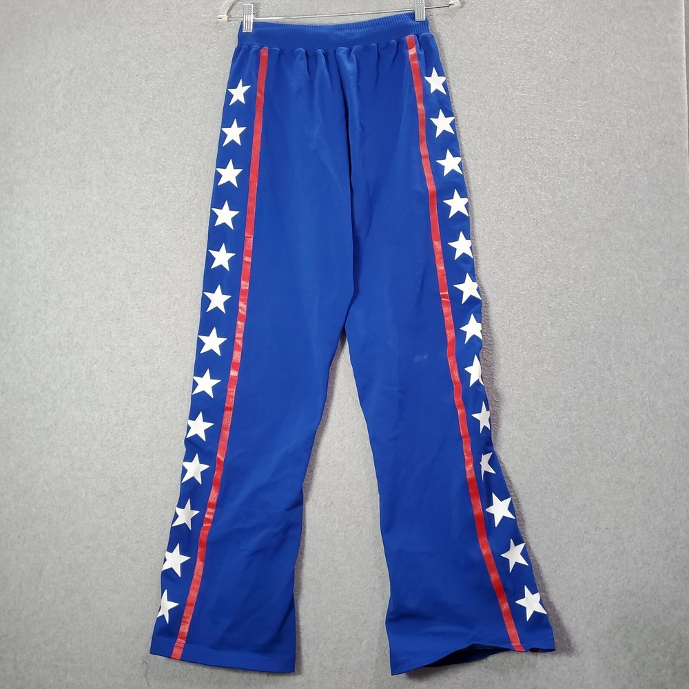 VINTAGE Buddys All Stars Men Activewear Pants 30 Blue Sand Knit 80s USA READ